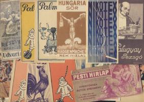 16db vegyes minőségű régi számolócédula