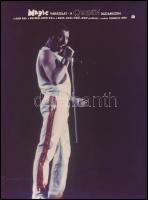 1986 Freddie Mercury és a Queen együttes Budapesten, 2 db vintage fotó + 5 db filmfotó, 18x24 cm