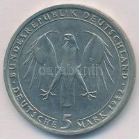 NSZK 1982D 5M Cu-Ni "Johann Wolfgang von Goethe" T:1- FRG 1982D 5 Mark Cu-Ni "Johann ...