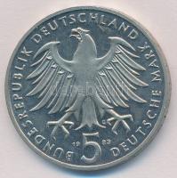 -NSZK 1983G 5M Cu-Ni "Martin Luther születésének 500. évfordulója" T:1 (eredetileg PP) 
F...