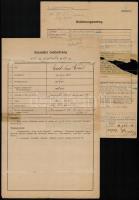 cca 1900 és 1945 közötti időből katonai fotók és iratok Zoltán Pál (1921-1975) színész, rendező, író...