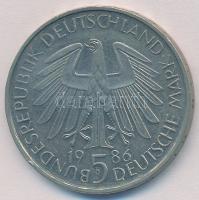 NSZK 1986D 5M Cu-Ni "600 éves a Heidelberg Egyetem"  T:1- 
FRG 1986D 5 Mark Cu-Ni "6...