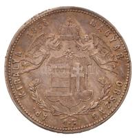 1868GYF 1Ft Ag "Ferenc József / Angyalos címer" Gyulafehérvár T:1-,2 kis ph.
Hungary 1868...