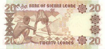 Sierra Leone 1988-91. 10L, 20L, 50L, 100L,  500L T:I