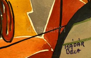 Kádár jelzéssel: Arc. Vegyes technika, karton, 17×23 cm