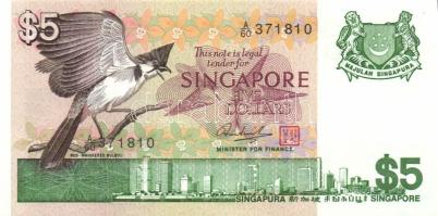 Szingapúr 1976. 5$ T:I