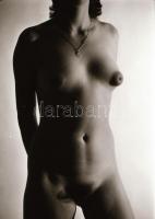 cca 1977 Műtermi gyakorlatok, szolidan erotikus felvételek, 33 db vintage negatív, 24x36 mm