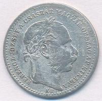 1868KB 20kr Ag "Magyar Királyi Váltó Pénz" T:2- ph