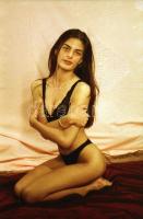 cca 1989 Fotómodell válogatás fehérneműben és anélkül, szolidan erotikus felvételek, 53 db vintage n...