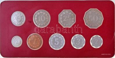 Málta 1977. 2m - 50c (9xklf) forgalmi sor dísztokban T:PP
Malta 1977. 2 Mills - 50 Cents (9xdiff) c...