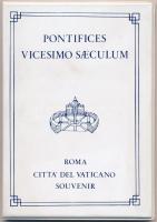 Vatikán DN "Pápák" ezüstözött fém emlékérem szuvenír szett benne 9db klf érem T:1,1-
Vati...