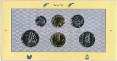 Új-Zéland 1990. 5c-2$ (6xklf) forgalmi sor karton tokban T:BU 
New Zealand 1990. 5 Cents - 2 Dollar...