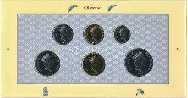 Új-Zéland 1990. 5c-2$ (6xklf) forgalmi sor karton tokban T:BU 
New Zealand 1990. 5 Cents - 2 Dollar...