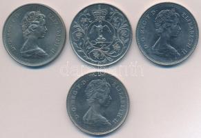 Nagy-Britannia 1972. 25P Cu-Ni "Erzsébet és Fülöp - Ezüst évforduló" + 1977. 25p Cu-Ni &qu...