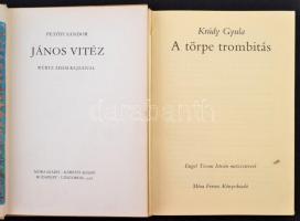 3 db mesekönyv: Krúdy Gyula: A törpe trombitás, Petőfi János Vitéz .E Charles Vivian: Robin Hood