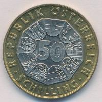 Ausztria 2002. 50Sch Bi "Búcsú a schillingtől" T:1-
Austria 2002. 50 Schilling Bi "F...