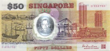 Szingapúr dátum nélkül(1990). 50$ "25. függetlenségi évforduló" T:I