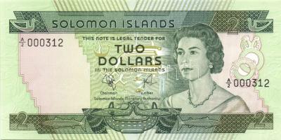 Salamon szigetek 1977-81. 2$, 5$, 10$, 20$ komplett sor! T:I