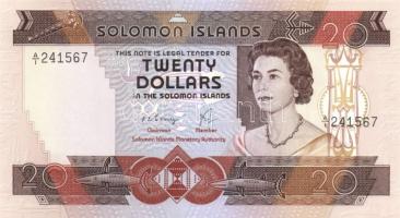 Salamon szigetek 1977-81. 2$, 5$, 10$, 20$ komplett sor! T:I