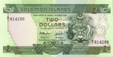 Salamon szigetek 1986. 2$, 5$, 10$, 20$, 50$ komplett sor! T:I