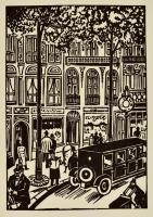 Frans Masereel (1889-1972): 10 db fametszet, papír, jelzettek a metszeten, 16x11 cm