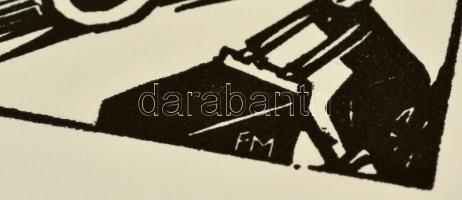 Frans Masereel (1889-1972): 10 db fametszet, papír, jelzettek a metszeten, 16x11 cm