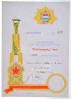 1973. "Közbiztonsági érem" arany fokozata a karhatalom tagjai részére, szalagsávval együtt...