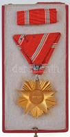 1949. "A Magyar Népköztársasági Érdemrend V. fokozata" zománcozott, aranyozott Br kitüntet...