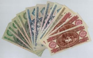 13db-os vegyes magyar forint bankjegy tétel T:II,III