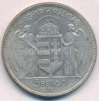 1930. 5P Ag "Horthy jobbra" T:2
Adamo P8