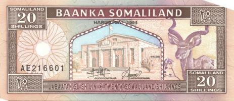 Somaliland 1994-96. 5Sh, 10Sh, 20Sh, 50Sh T:I
