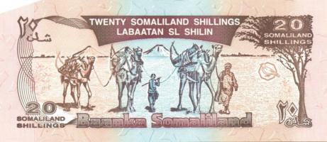 Somaliland 1994-96. 5Sh, 10Sh, 20Sh, 50Sh T:I