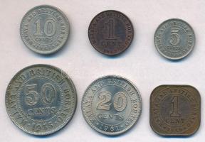 Malaya és Brit Borneo 1955-1962. 1c-50c (6xklf) T:1-,2
Malayan and British Borneo1955-1962. 1 Cent ...