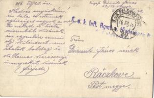 1916 Karácsonyi üdvözlet a harctérről! Osztrák-magyar katona a lövészárokban / WWI Austro-Hungarian ...