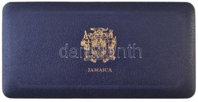 Jamaika 1975. 1c-10$ (8xklf) forgalmi sor dísztokban, benne 1975. 5$ Ag "Norman W. Manley"...