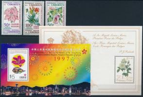 1965-1997 Flower 2 sets + 2 blocks 1965-1997 Virág motívum 2 sor + 2 blokk