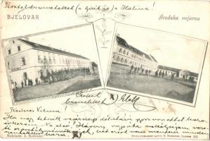 1904 Belovár, Bjelovar; Gradska vojarna / military barracks. Art Nouveau (EK)