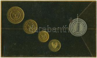 Ciprus 1982. 5M-100M (4xklf) forgalmi sor dísztokban T:1
Cyprus 1982. 5 Mils - 100 Mils (4xdiff) co...