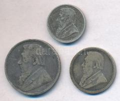 Dél-Afrika 1895. 3p Ag + 6p Ag + 1Sh Ag T:2,2- South Africa 1895. 3 Pence Ag + 6 Pence Ag + 1 Shilling Ag C:XF,VF