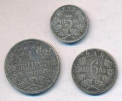 Dél-Afrika 1895. 3p Ag + 6p Ag + 1Sh Ag T:2,2-
South Africa 1895. 3 Pence Ag + 6 Pence Ag + 1 Shill...