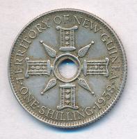 Új-Guinea 1938. 1Sh Ag T:2 New Guinea 1938. 1 Shilling Ag C:XF