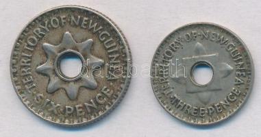 Új-Guinea 1943. 6p Cu-Ni + 1944. 3p Cu-Ni T:2
New Guinea 1943. 6 Pence Cu-Ni + 1944. 3 Pence Cu-Ni ...