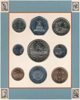 Man-sziget 1991. 1p-1Ł (9xklf) forgalmi sor karton díszcsomagolásban T:1  Isle of Man 1991. 1 Penny - 1 Pound (9xdiff) coin set in cardboard case C:UNC
