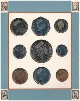 Man-sziget 1991. 1p-1Ł (9xklf) forgalmi sor karton díszcsomagolásban T:1 
Isle of Man 1991. 1 Penny...