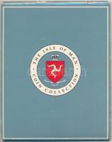 Man-sziget 1991. 1p-1Ł (9xklf) forgalmi sor karton díszcsomagolásban T:1 
Isle of Man 1991. 1 Penny...