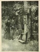 cca 1910 Ferencz József és Erzsébet királynő, litográfia, papír, 33×24 cm