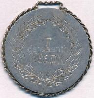 1925. "Petroseni (Petrozsény) Barissia Táncverseny" Ag díjérem régi 5 Koronás érméből kial...