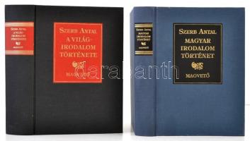 Szerb Antal: Magyar irodalom története.+A világirodalom története. Bp.,1991-1992, Magvető. Kiadói egészvászon-kötés.