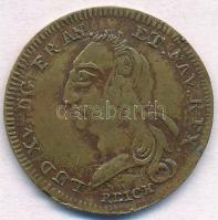 Franciaország DN "XV. Lajos koronázása" koronázási zseton réz másolata (27mm) T:2-
France...