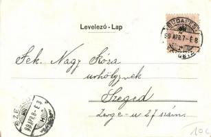 1899 Budapest XI. Gellérthegy, rakpart, piac (EB)